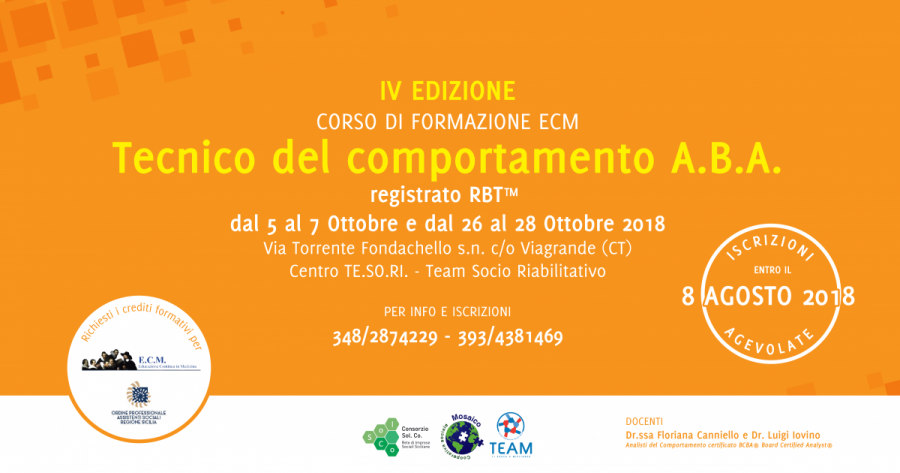 Formazione per “Tecnico comportamentale A.B.A. - certificato RBT™": aperte le iscrizioni per la IV edizione